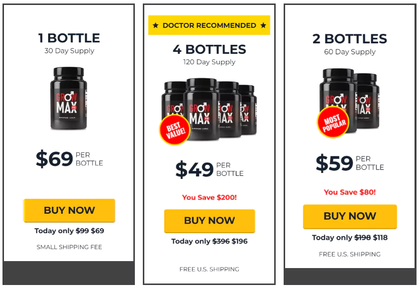 Grow Max Pro Price